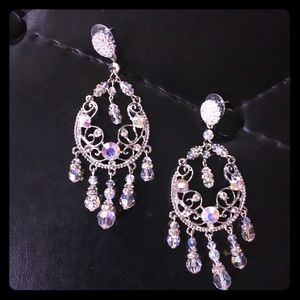 Swarovski crystal chandelier earrings